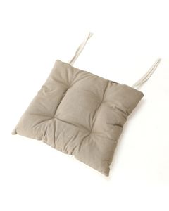 Galette de chaise style montagne Liso taupe Aspin