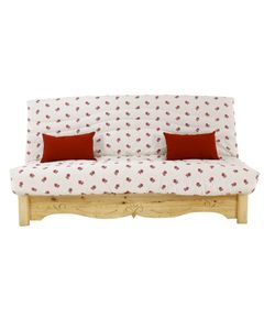 Clic clac 130 x 190 cm pin et tissu motif blanc et rouge Edelweiss - Aspin