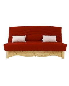 Housse de canapé convertible Clic clac 130 x 190 cm Liso rouge Aspin