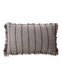 Coussin rayé gris 30 x 50 cm Swan