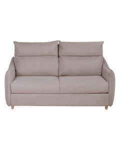 Canapé convertible flexbed tissu taupe 3 places ANNIE