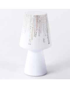 Lampe nomade imprimé forêt 12 x 22 cm