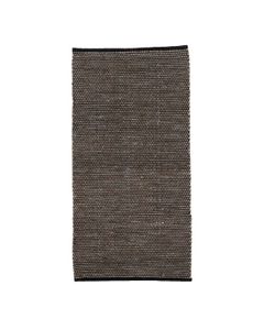Tapis laine et coton 120 x 180 cm noir/beige