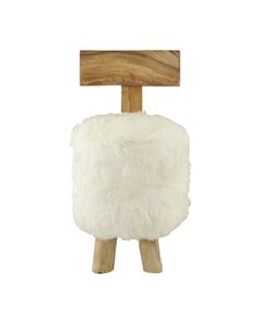 Pouf rond blanc Noldor