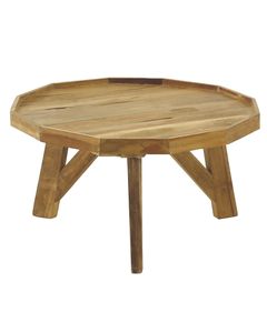 Table basse ronde en bois 70 cm Noldor