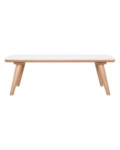 Table basse rectangulaire bois et formica 120 cm skandy
