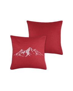 Coussin 45 x 45 cm rouge Charvin