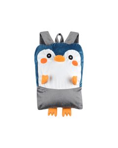 Plaid enfant sac à dos 130 x 160 cm pingouin Rico
